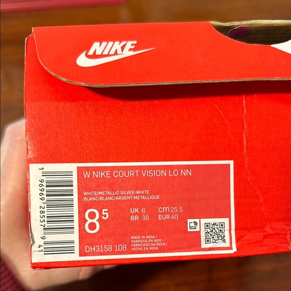 Nike Women’s White Sneakers - Court Vision Lo - Picture 4 of 5